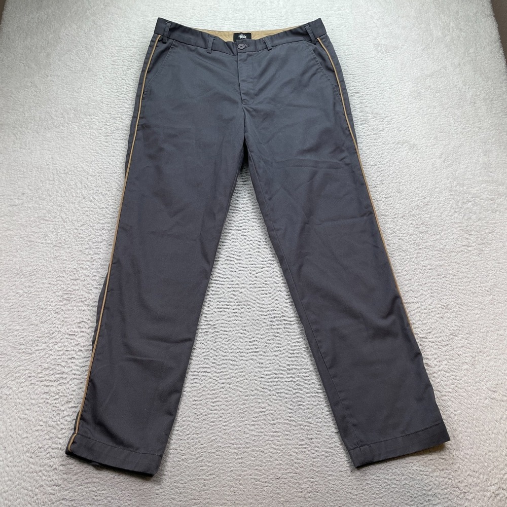 Stussy Cord Pants Men's Size 32X29‎ Gray Streetwear Chino